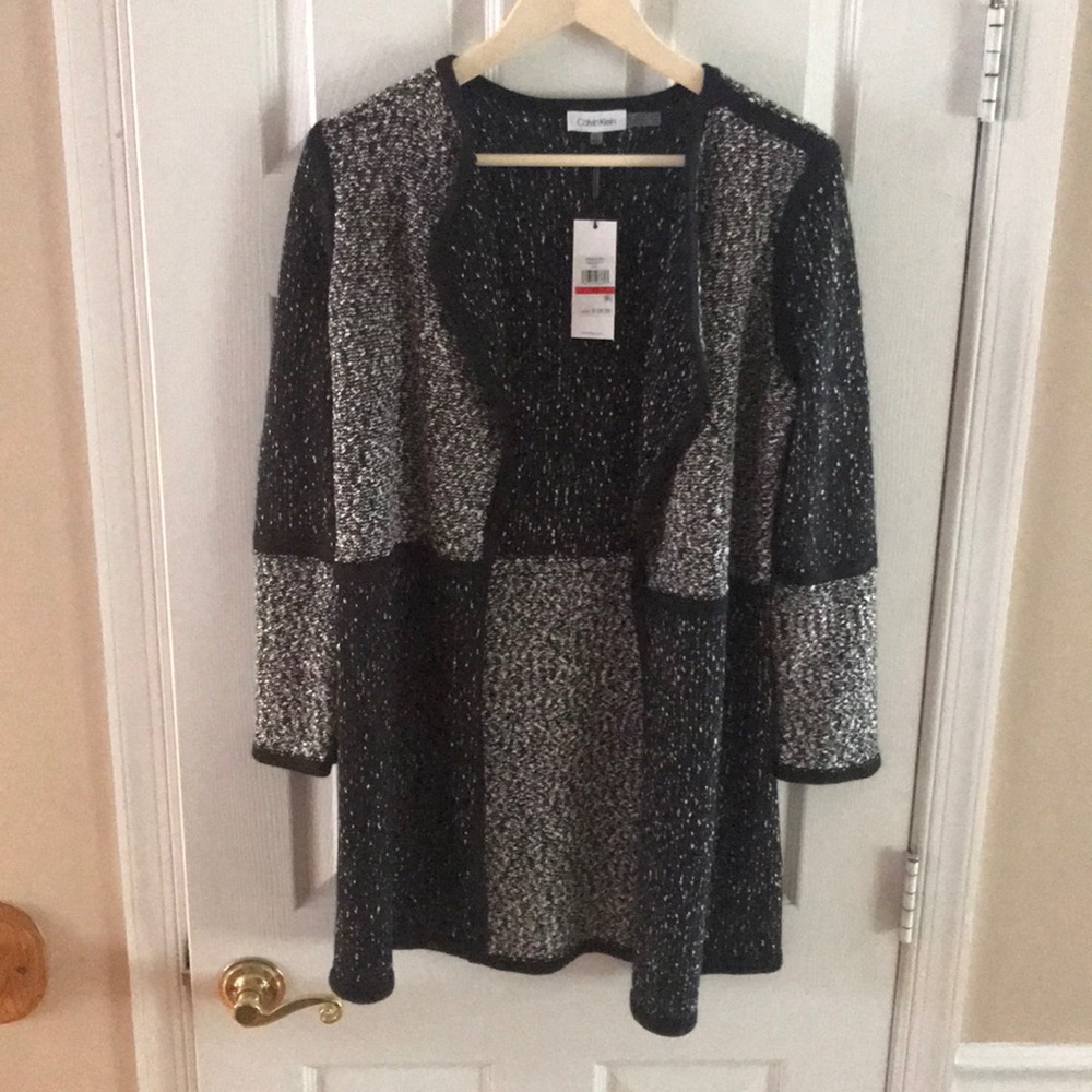 NEVER WORN Calvin Klein sweater jacket, size XS
